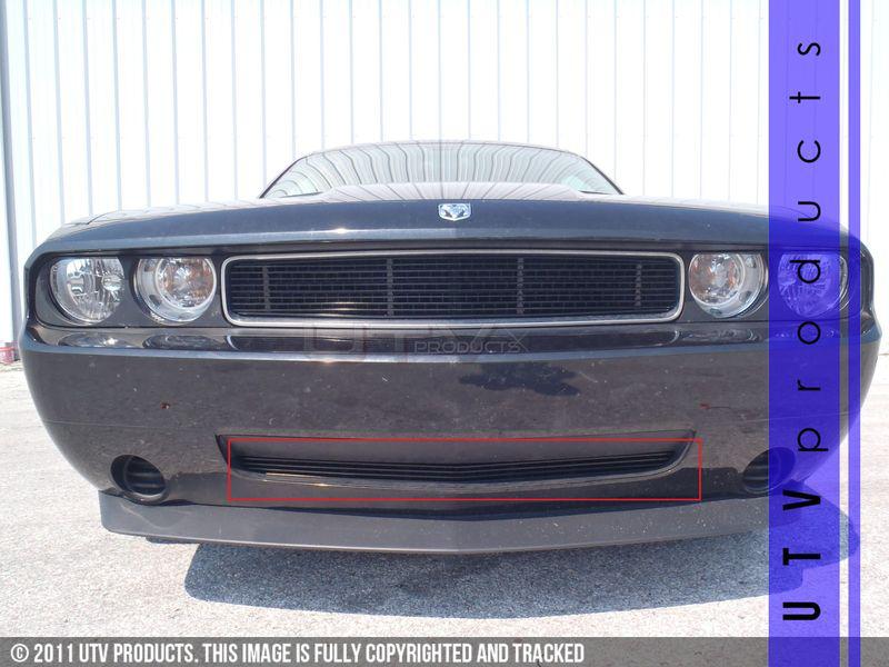 2008 2009 2010 dodge challenger 1pc bumper billet grille black custom 09 10