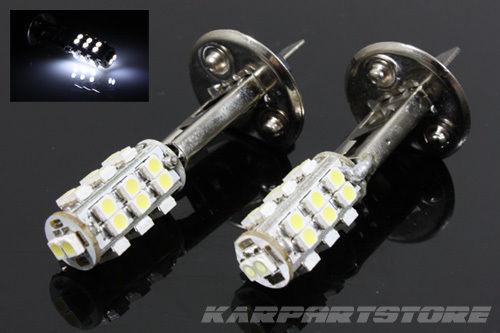 2x 6000k 26 smd led h1 bulbs pure white parking lamps drl low beam headlights