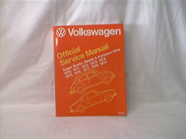 1970-1979 volkswagen vw beetle bug karmann ghia factory shop manual nice used