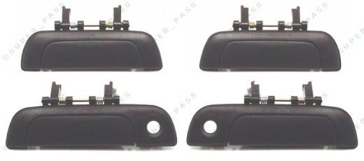 95 - 02   4 pcs front & rear & left & right door handle set  fits: suzuki esteem