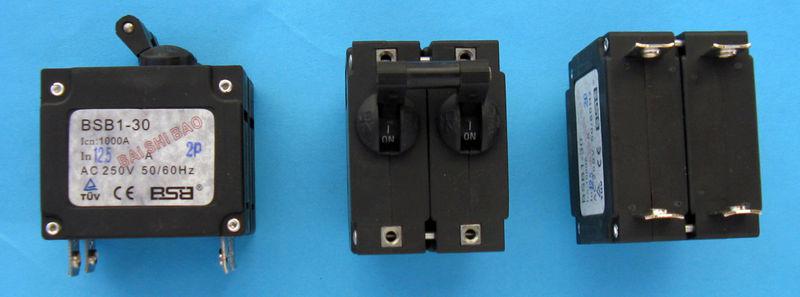 Bsb circuit breaker 2 pole 12.5a 250v 50/60hz = 2*yikuang 1-pole l-dz8-30/1610 