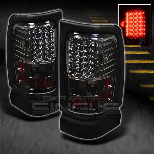 94-01 dodge ram pickup truck led smoked tail lights lamps left+right