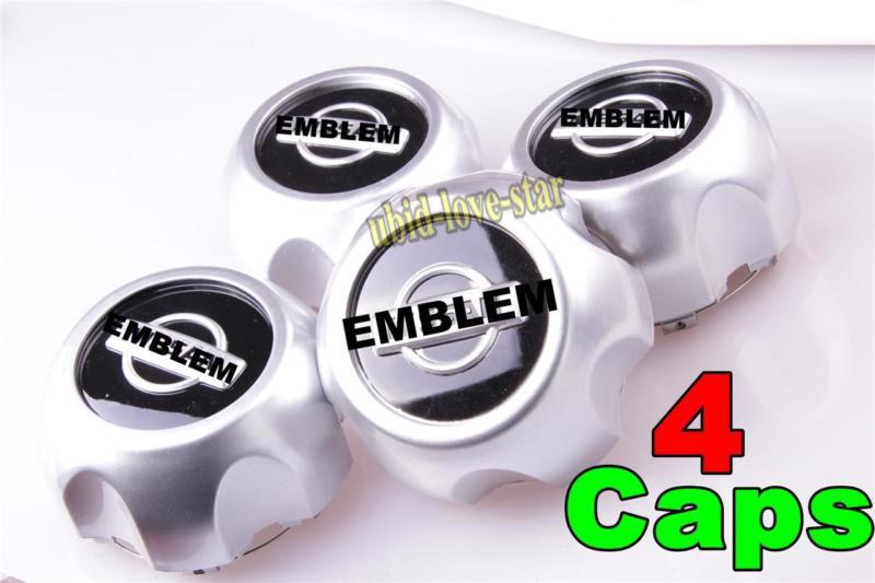 Clic wheel center hub caps cover nissan emblem frontier 2000 2001 2002 2003 2004