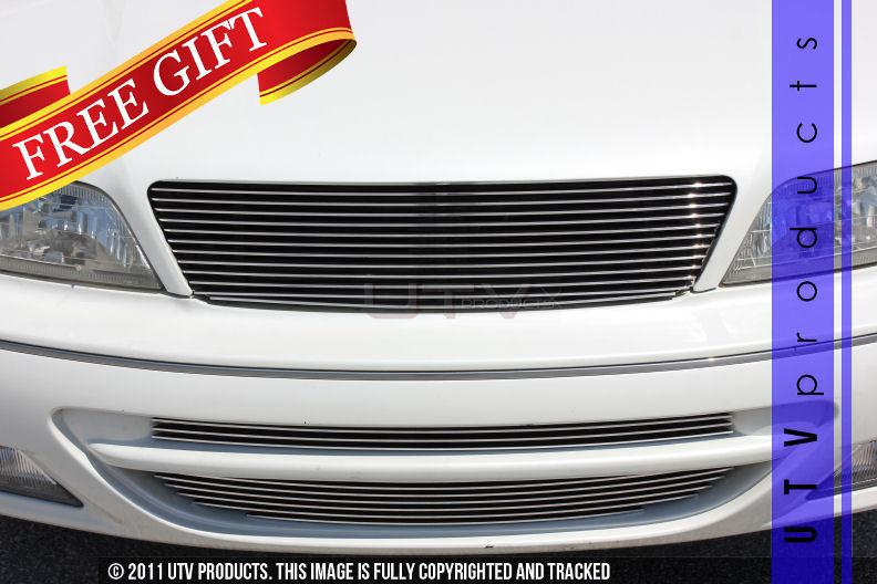 1996 -1999 infiniti i30 4dr upper & bumper 3pc chrome billet grille kit 96 97 98