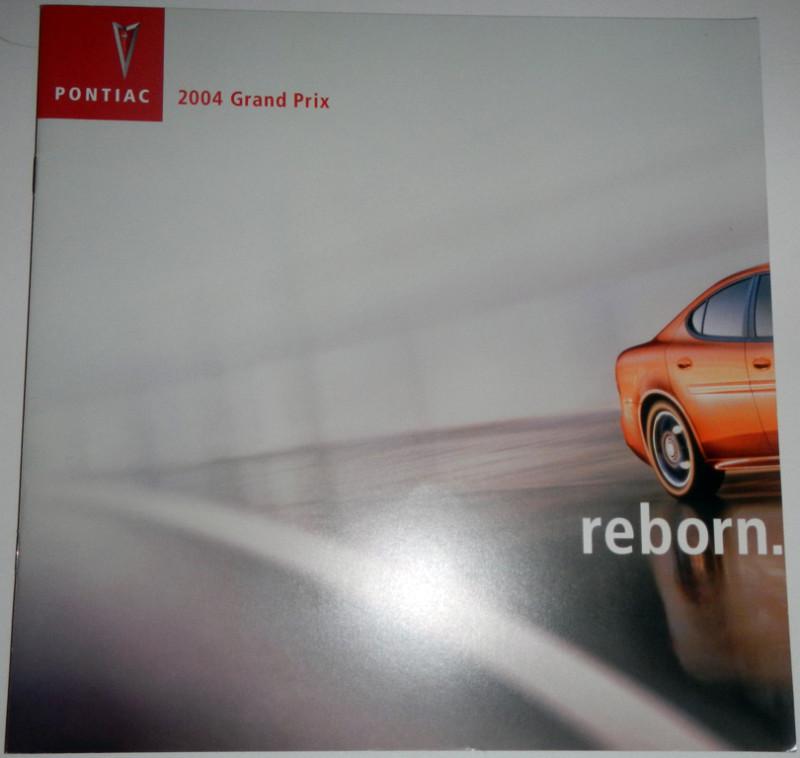 2004 pontiac grand prix brochure ft gt 1, gt 2, gtp