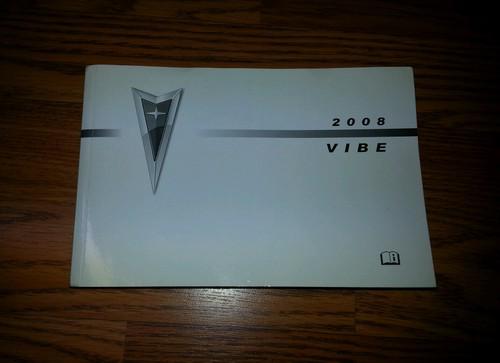 2008 pontiac vibe owners manual 