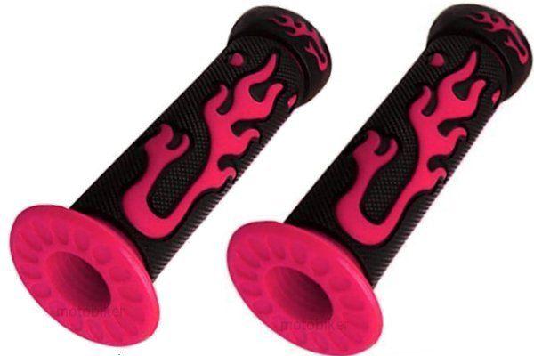 Polaris atv magnum predator outlaw  pink flame gel grips 