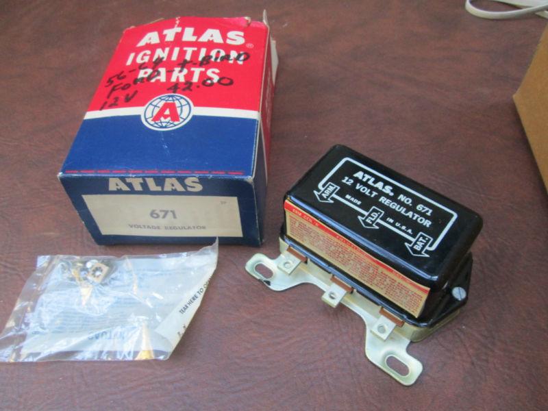 1956-1964 atlas voltage regulator 12v #671  nos