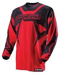 Oneal element 2013 jersey adult new red small motocross,atv, 0010-302