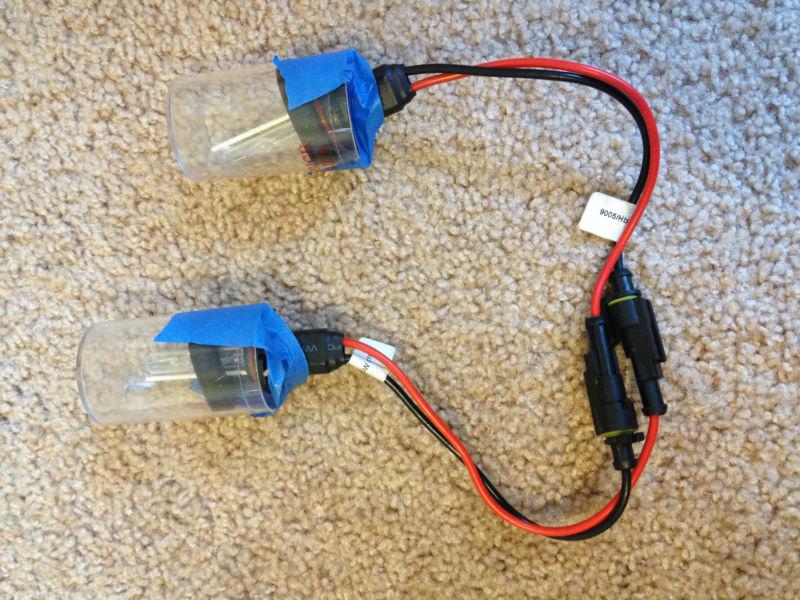 Hid xenon pair set 9005 6000k bulbs