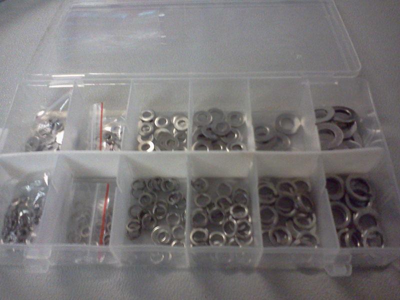 350pc. stainless steel lock washers and washer set