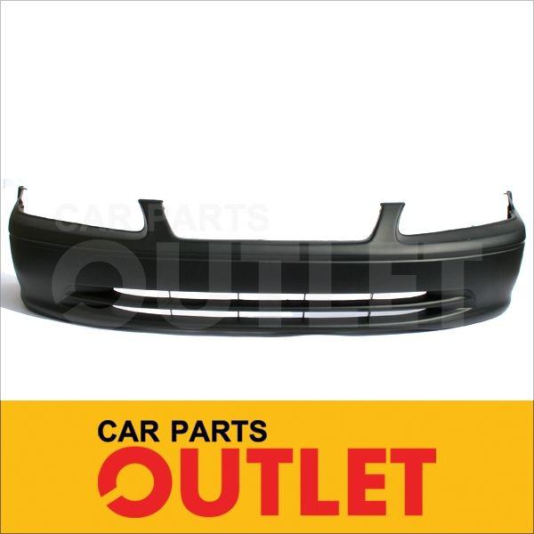 00 01 toyota camry front bumper cover primered black smooth plastic 4dr sedan le