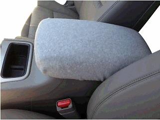 Auto center console armrest covers a2 - light gray-