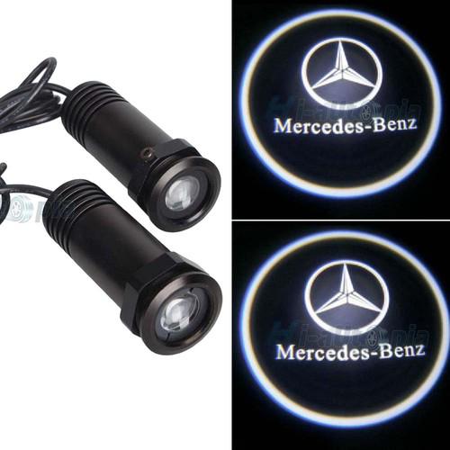 2pcs car decoration projection logo step laser shadow welcome led light 4910