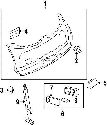 Infiniti 90940en001 genuine oem factory original pull handle