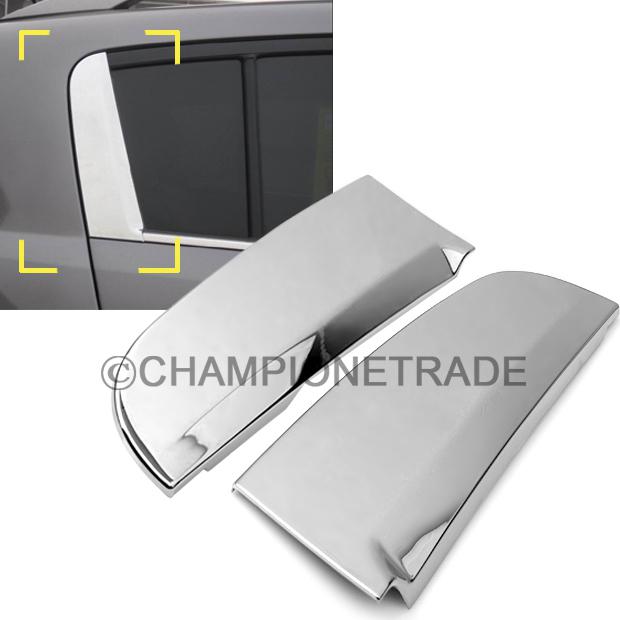 Triple chrome rear door c pillar post trim kit for kia sportage r 2011 2012 2013