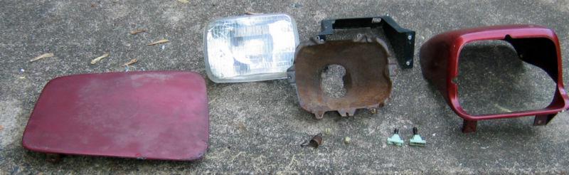 84-96 corvette c4 assorted headlight components rh passenger oem