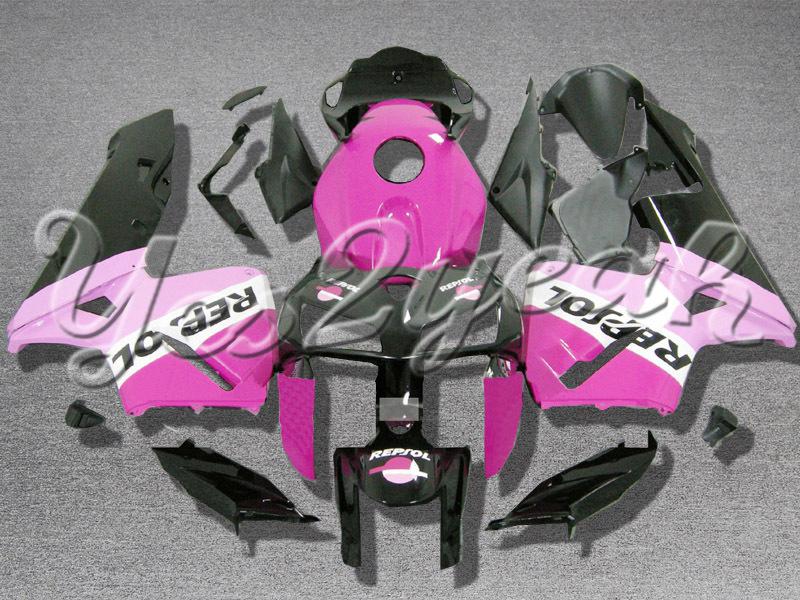 Injection molded fit 2005 2006 cbr600rr 05 06 repsol hot pink fairing zn659