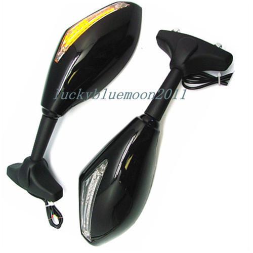 Led integrated turn signal mirrors honda cbr 600 f4i 929 954 rr f1 f2 hurricane