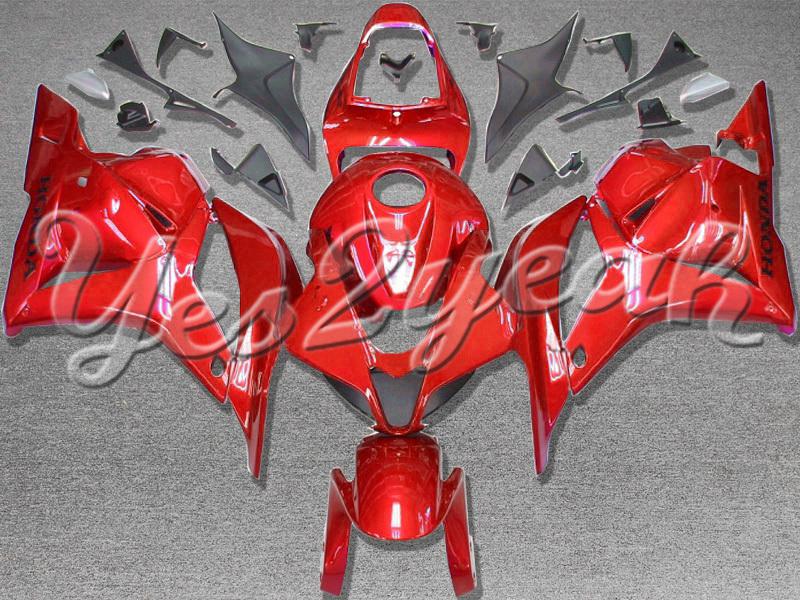 Injection molded fit cbr600rr 2009 2010 2011 2012 red black fairing zh801