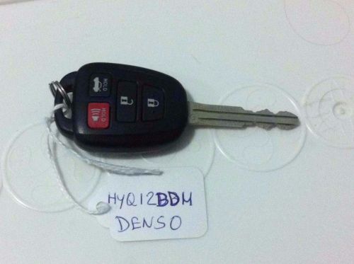 Hyq12bdm cut key keyless remote control entry fob transmitter factory oem toyota