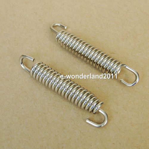 2x exhaust springs stainless steel 2.6&#034; for expansion chambers manifold link pip