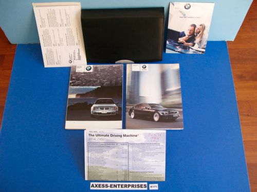 04 - 2004 bmw e65 745 760 i li 745i 745li 760i 760li owners manuals + pouch k171