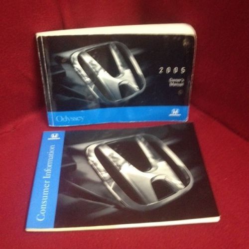 2005 honda odyssey oem owners manual with service and warranty manual