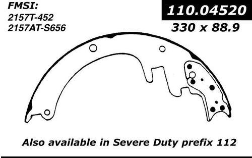 Centric 111.04520 brake pad or shoe, rear-preferred new brake shoes