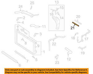 Subaru oem 95-99 legacy 2.2l-h4 radiator-hose 45521ac191