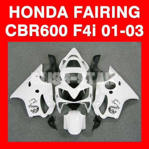 Injection fairing white dragon fit cbr600f4i cbr600 f4i 2001-2003 25f w8