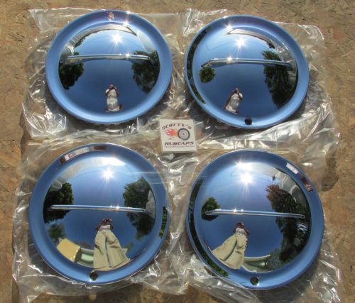 1950&#039;s hollywood 1 bar flipper hot rod, rat rod 14&#034; wheel covers, hubcaps ~new~