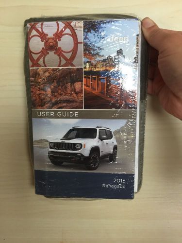 Jeep renegade 2015 owners manual  books with case &amp; all inserts !