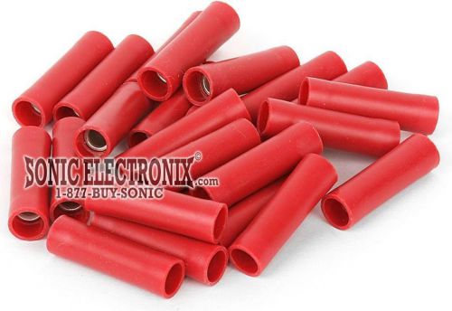 Acc 09 25 pack of red 8 awg gauge butt connectors