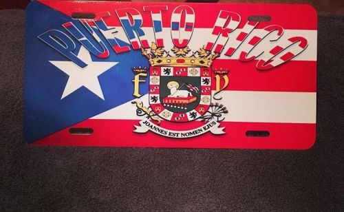 Puerto rico license plate