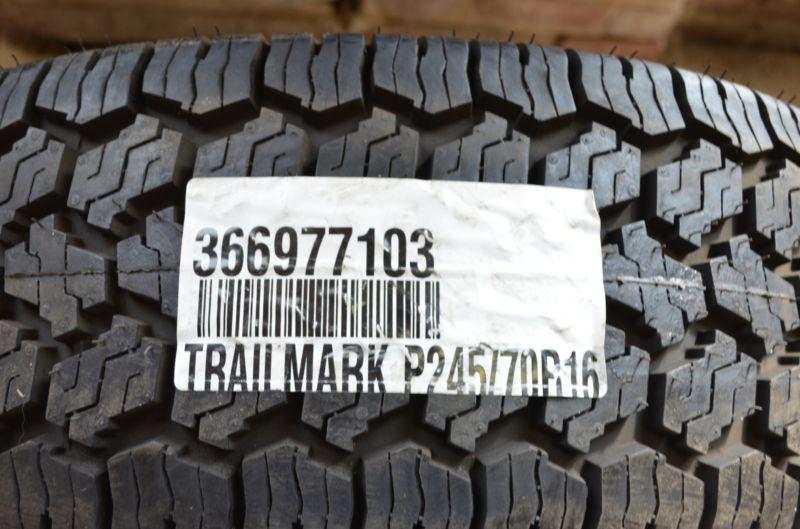 1 new 245 70 16 trail buster radial a/p tire