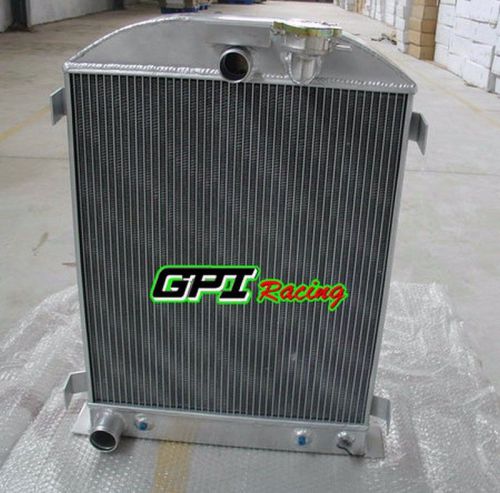 3 row for 1932 32 ford hiboy hi-boy chopped ford engine aluminum radiator 32