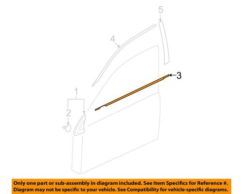 Mitsubishi oem 02-07 lancer-door moulding-belt molding left mr525755