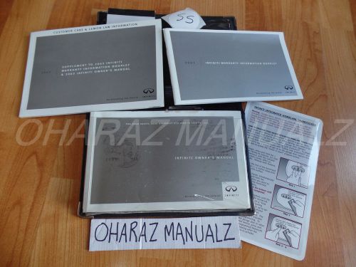 2003 infiniti i35 owner owners owner&#039;s manual w/ case