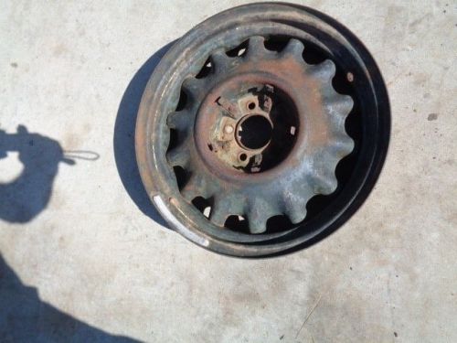 1935 1936 era chevrolet artillery wheel  17&#034; rat rod original patina #5