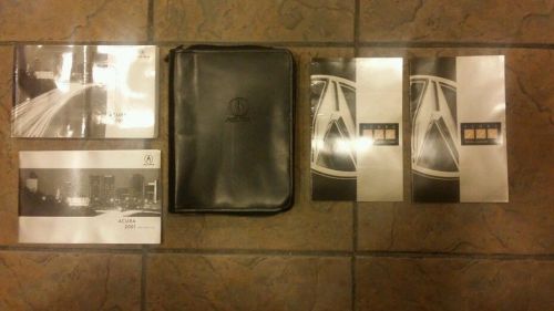 01 2001 acura cl c l owners manual set with case