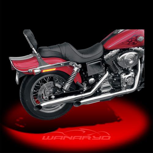 Cycle shack 1 3/4inch "m" pipes,turnout for 1991-2011 harley dyna glide