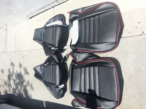 Porsche 944 911 951 964 968 85-94 seat kit new upholstery black custom