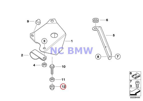 Bmw genuine motorcycle bolt screw cap - m8 46511234785