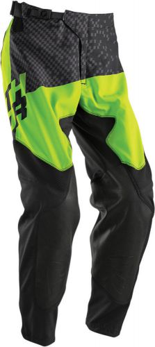 Thor prime tach pants - black/flo green - size 28 2901-5650 2901-5650