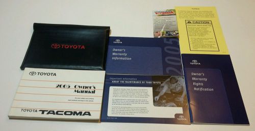 2005 toyota tacoma owners manual pre-runner x-runner sr5 sport 2wd 4×4 limited