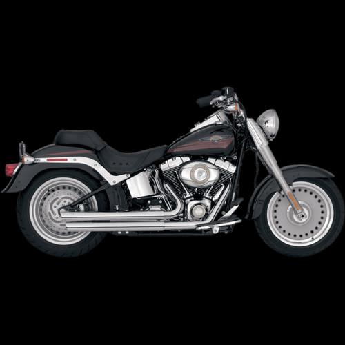 Vance & hines q-series double barrel exhaust for 1986-2011 softail