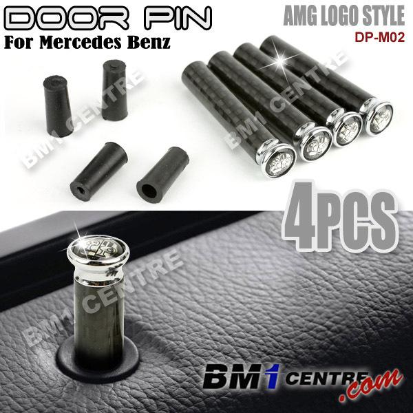 M02 4pcs mercedes benz amg carbon fibre door pin glk class glk280 glk300 glk250