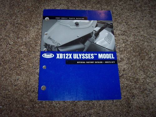 2007 buell xb12x xb 12 x ulysses motorcycle parts catalog manual 99575-07y