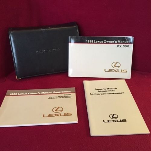 1999 lexus rx300 rx 300 oem owners manual set and case